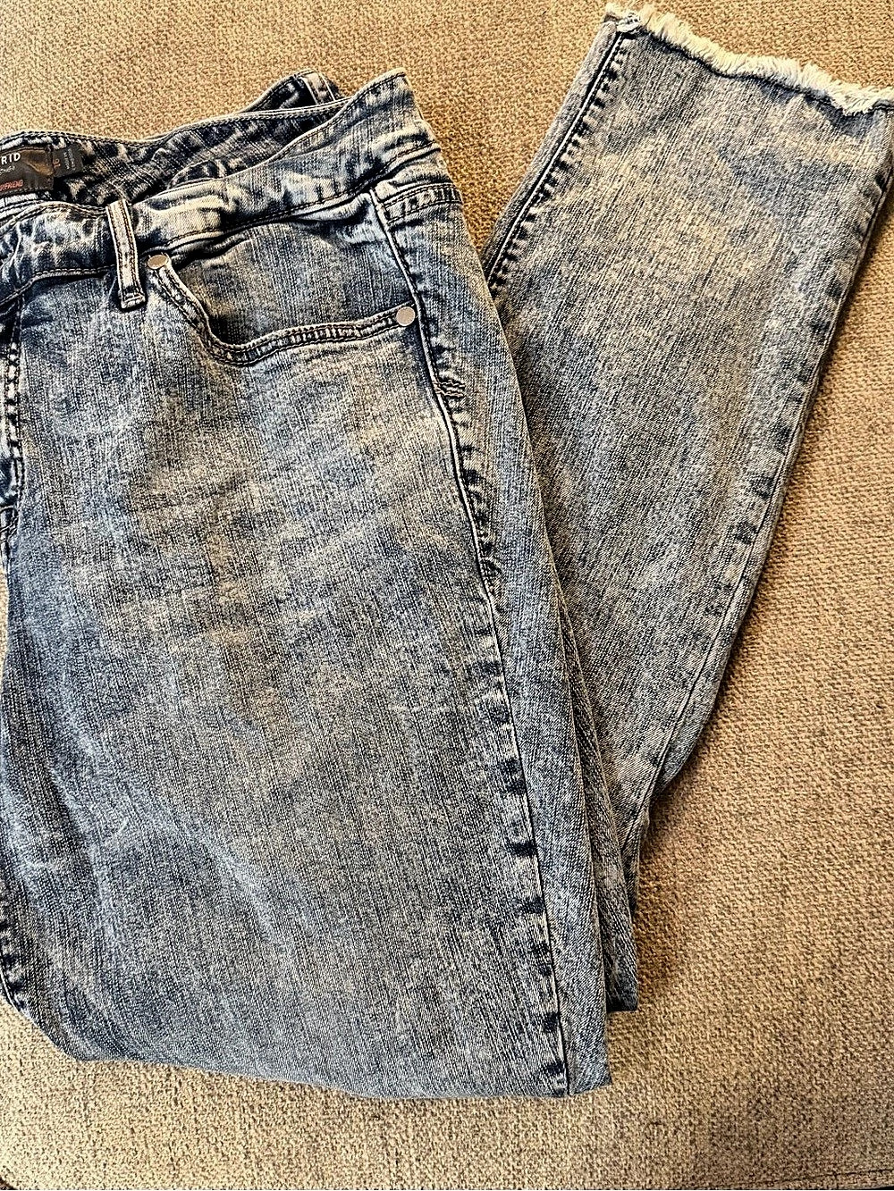 Torrid Crop Boyfriend Cropped Jeans Blue Waist 16